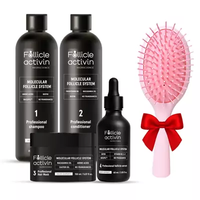 Follicle Activin täiskuur: taastab juuste kasvu ja volüümi (toimib nagu mesoteraapia)